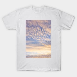 Calm sunset clouds and blue sky T-Shirt